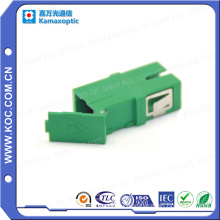 Green Fiber Optical LC Adapter with Shutter